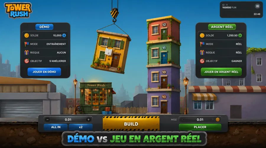 Démo vs jeu en argent réel